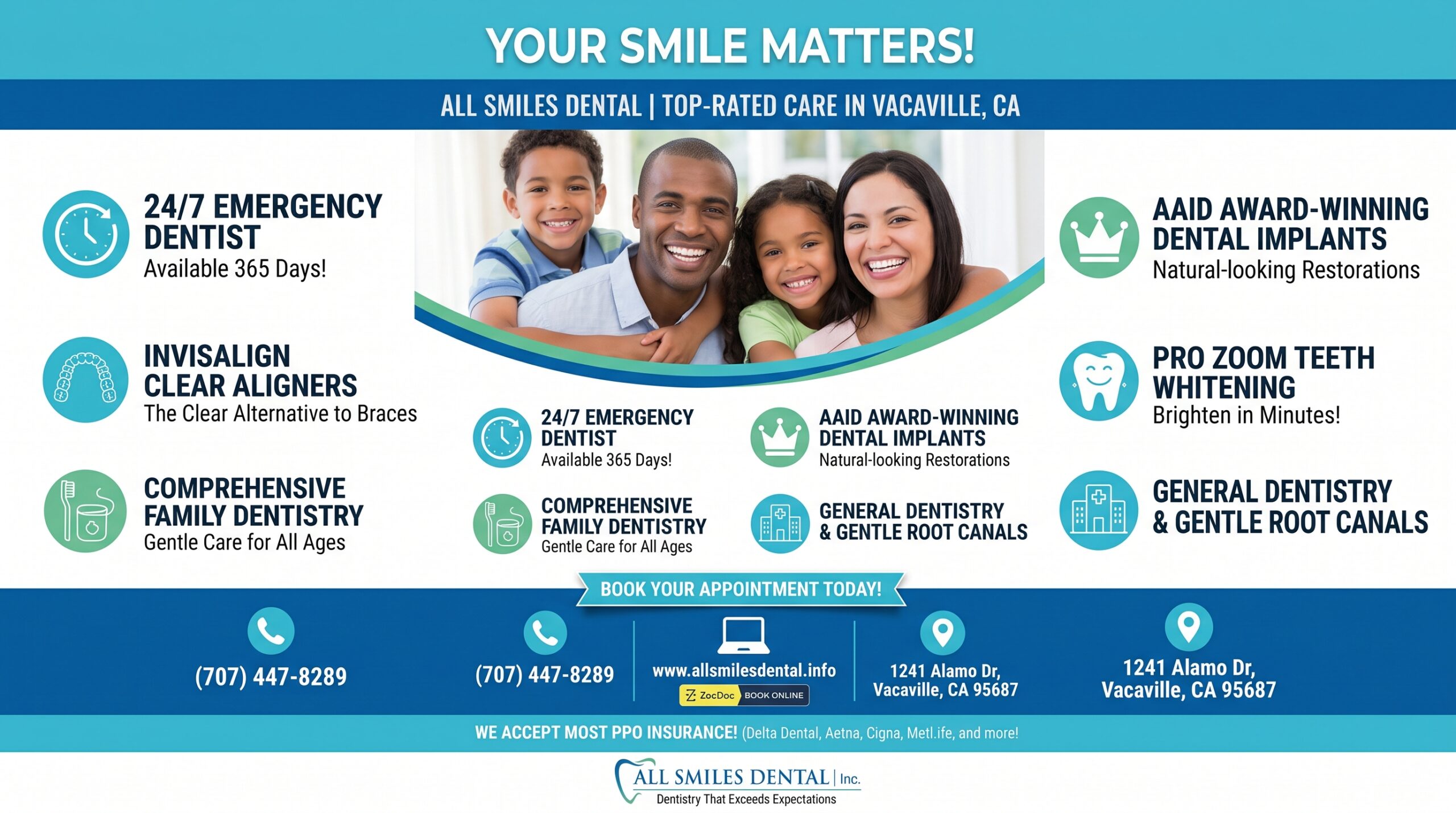 Top-Rated Invisalign Dentist Vacaville | All Smiles Dental | family dentist