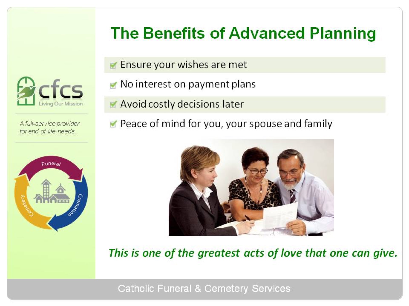 catholic funeral Service