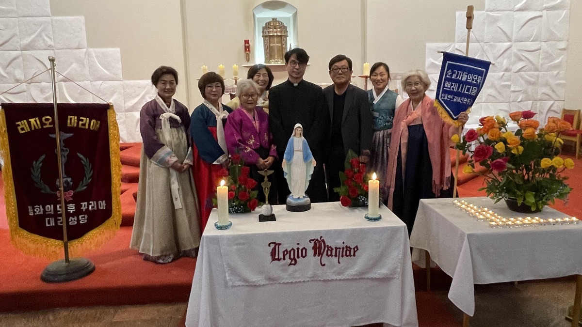미국 오클랜드 성 김대건 성당 평화의 모후 꾸리아 - 레지오 마리애 아치애스 행사 2023 3.12.