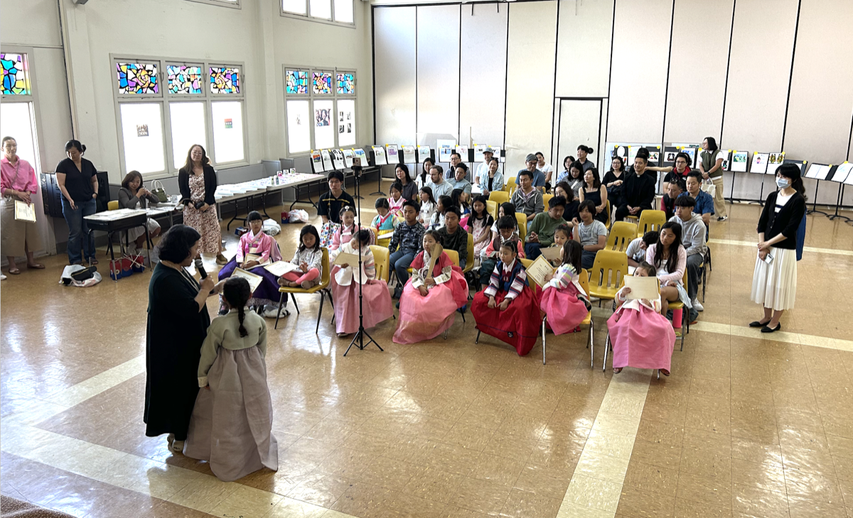 한국학교 종강식 사진 및 동영상 – 동화구연대회 2025년 5월 10일(토요일)
